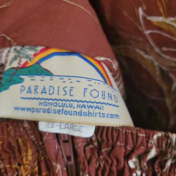 Vintage Hawaiian Sarong dress Paradise Found 2X - Picture 2 of 4